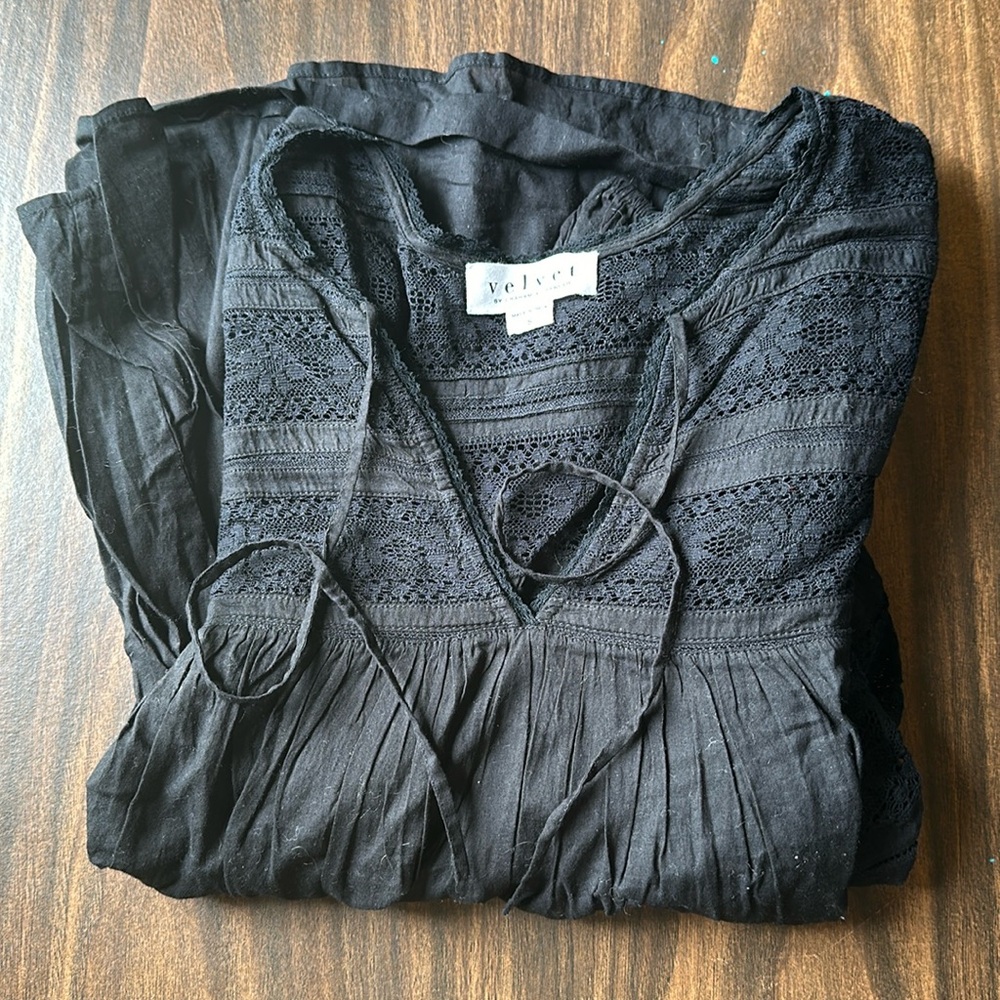 Black Velvet by Graham & Spencer blouse
